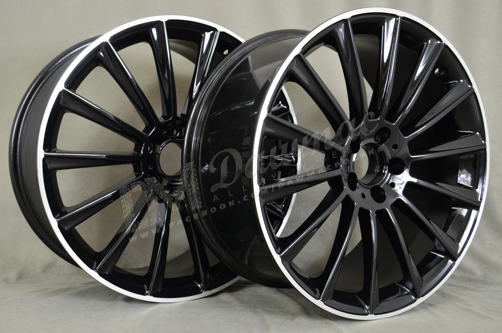 EMR Model: 1017 20" 8,5J ET38 + 9,5J ET48 5x112 Black Lip Polished - obrazek 4