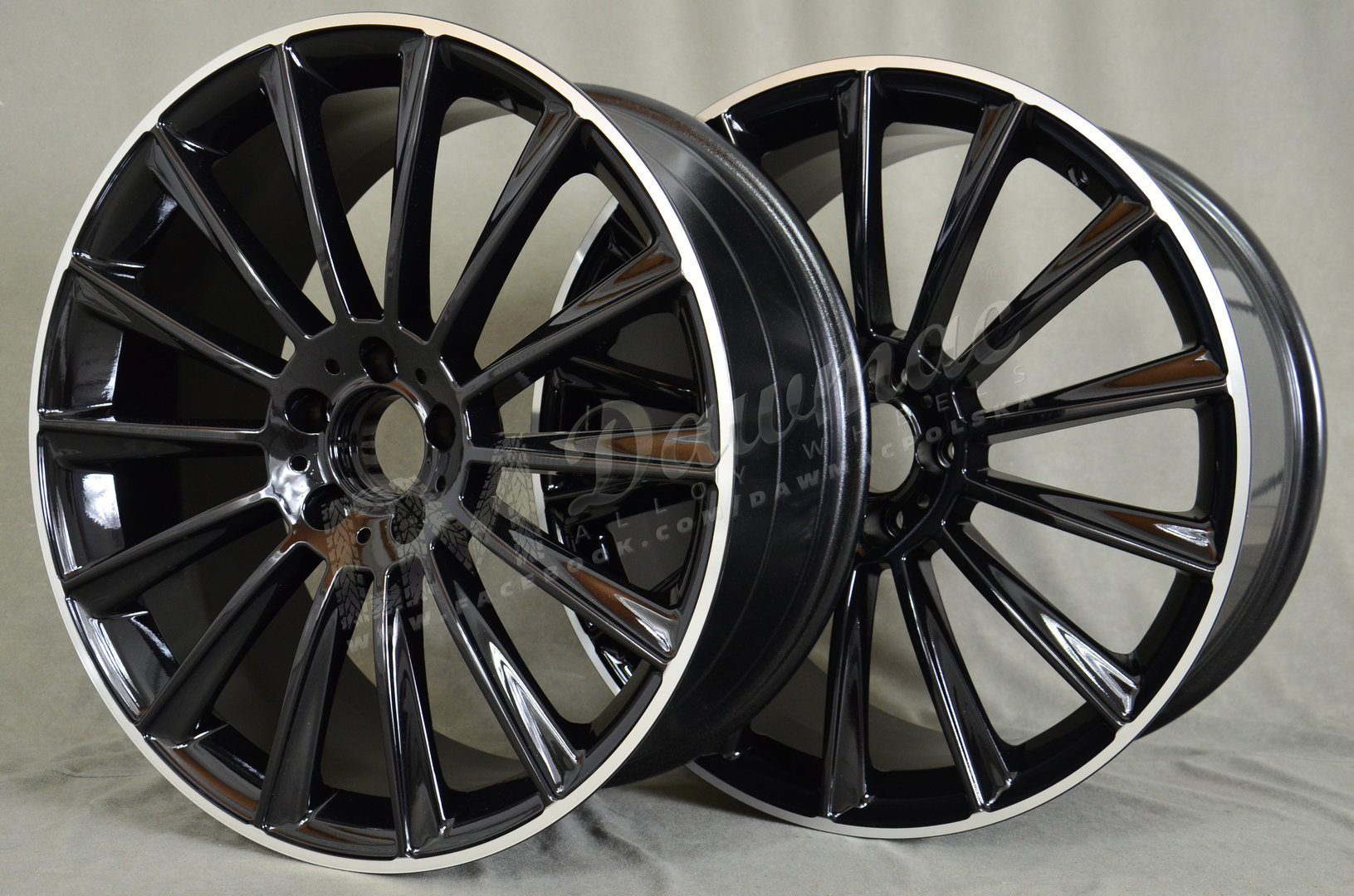 EMR Model: 1017 20" 8,5J ET38 + 9,5J ET48 5x112 Black Lip Polished - obrazek 5