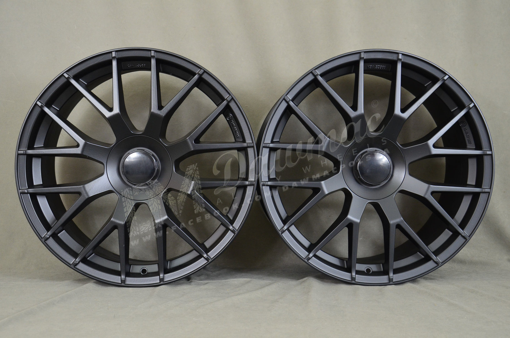 EMR Model: 162 20" 8,5J ET40 + 9,5J ET43 5x112 Matt Black - obrazek 2