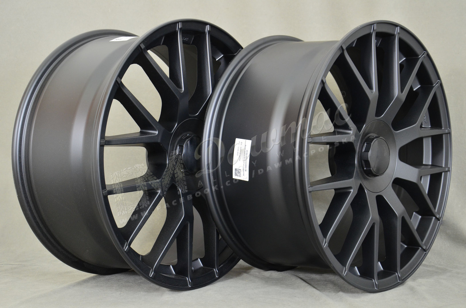 EMR Model: 162 20" 8,5J ET40 + 9,5J ET43 5x112 Matt Black - obrazek 4