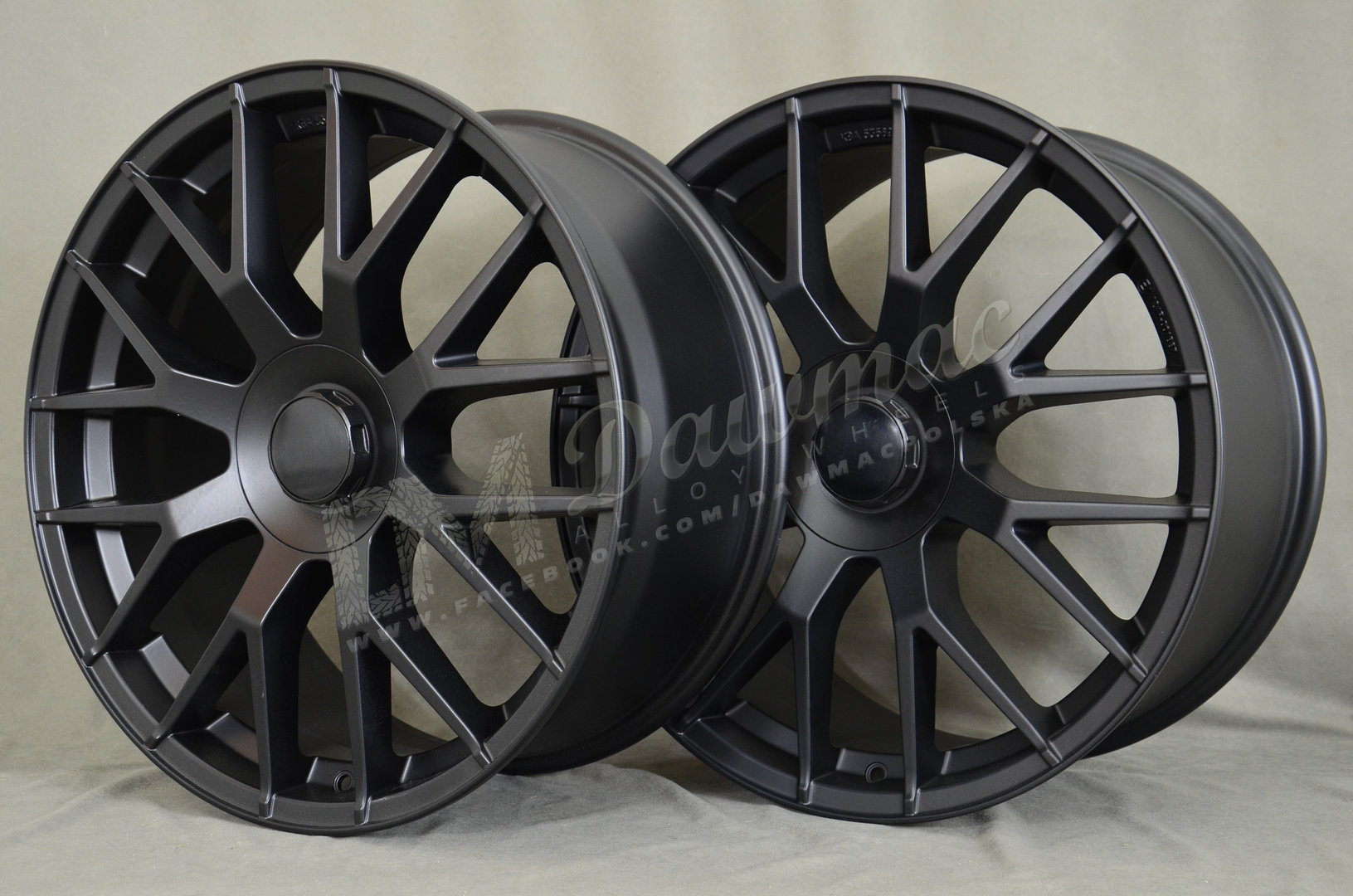 EMR Model: 162 20" 8,5J ET40 + 9,5J ET43 5x112 Matt Black - obrazek 5