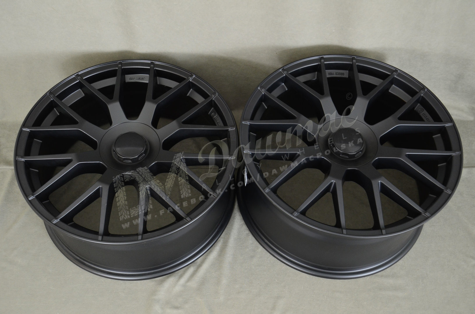 EMR Model: 162 20" 8,5J ET40 + 9,5J ET43 5x112 Matt Black - obrazek 6