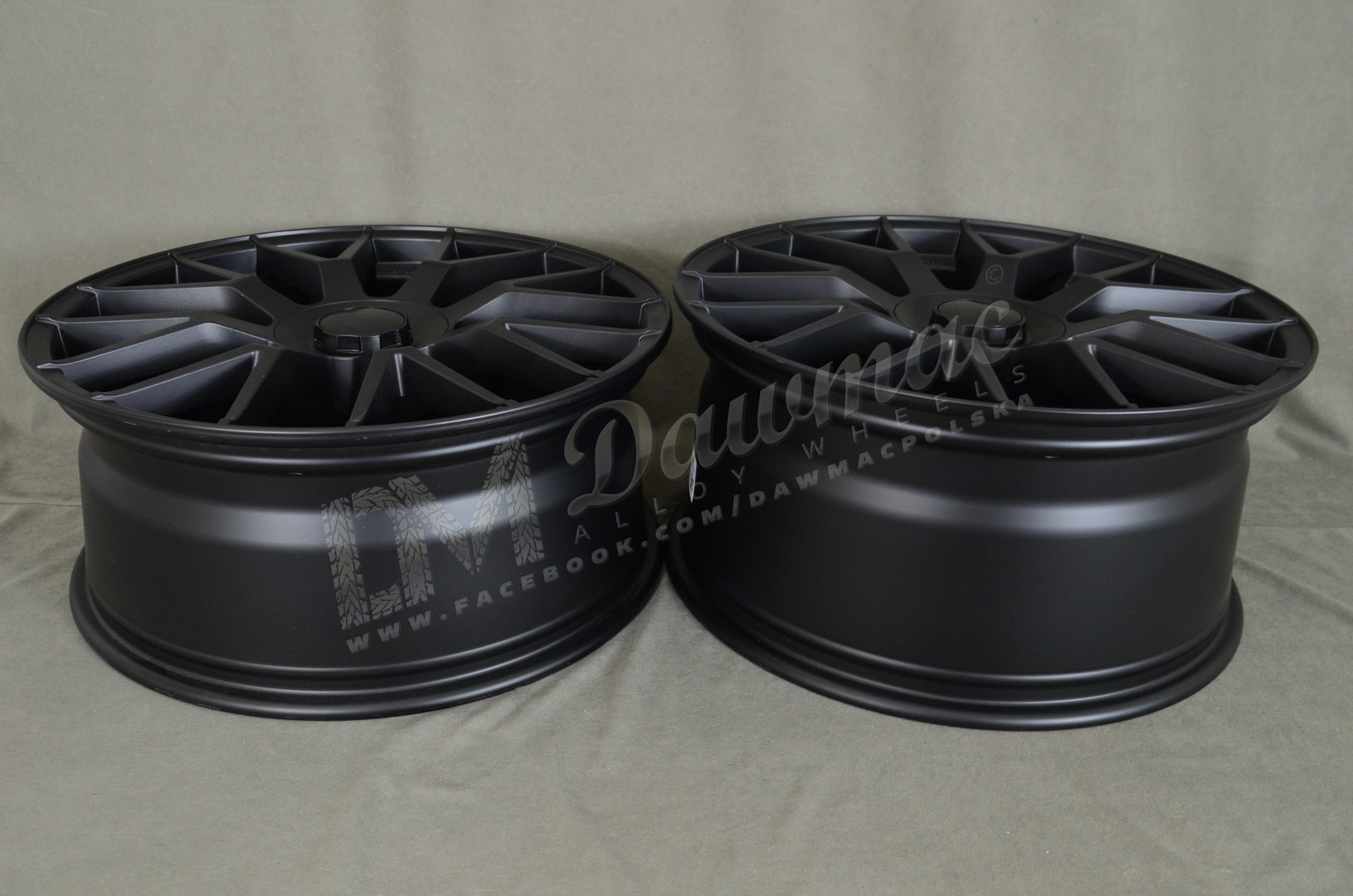 EMR Model: 162 20" 8,5J ET40 + 9,5J ET43 5x112 Matt Black - obrazek 7