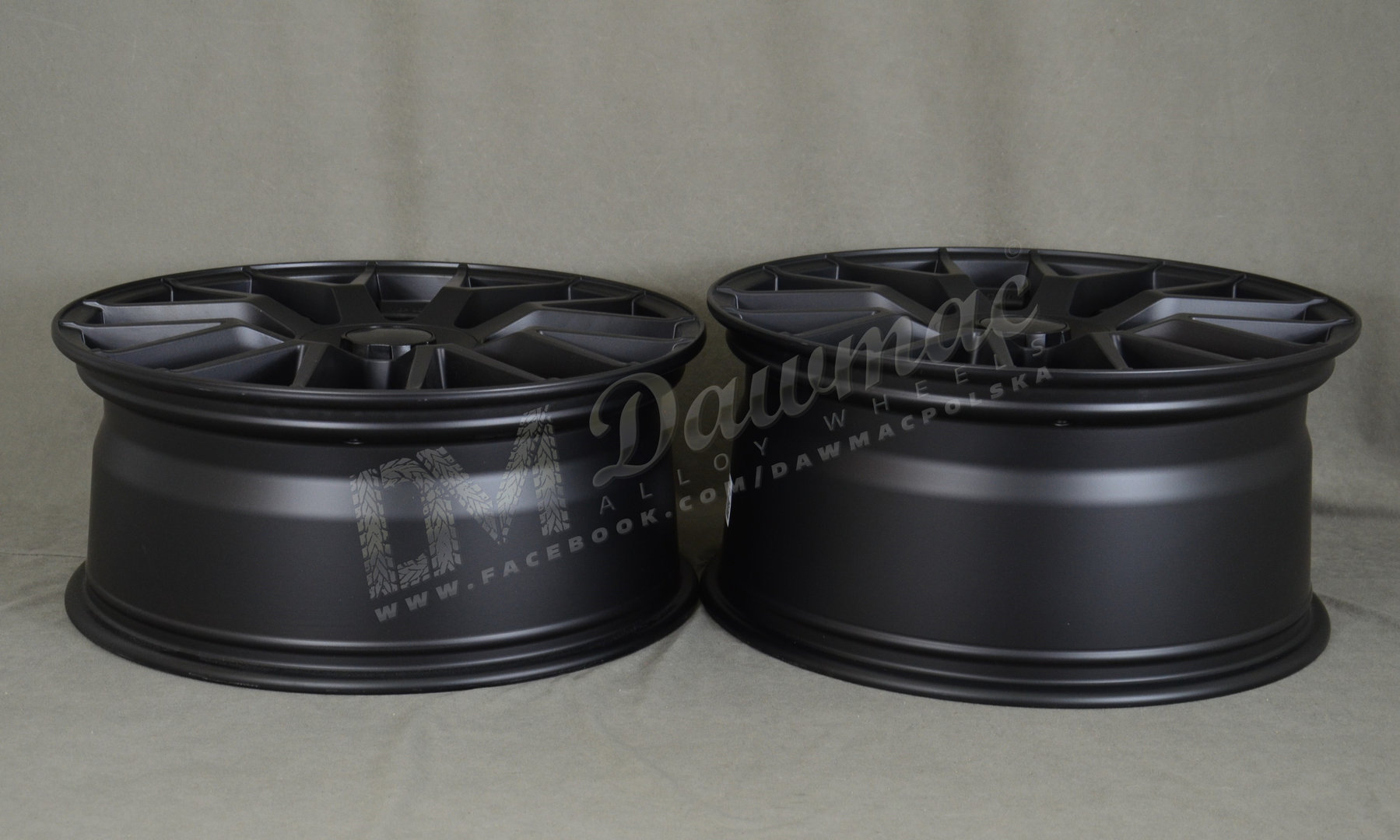 EMR Model: 162 20" 8,5J ET40 + 9,5J ET43 5x112 Matt Black - obrazek 8