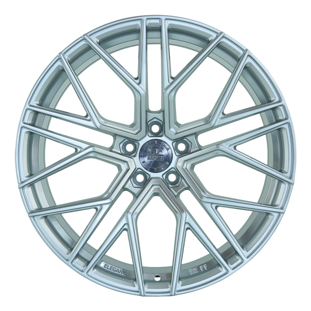Elegance Wheels Deep Concave E2FF 20" 9,5J ET25 5x120 Hyper Silver - obrazek 3