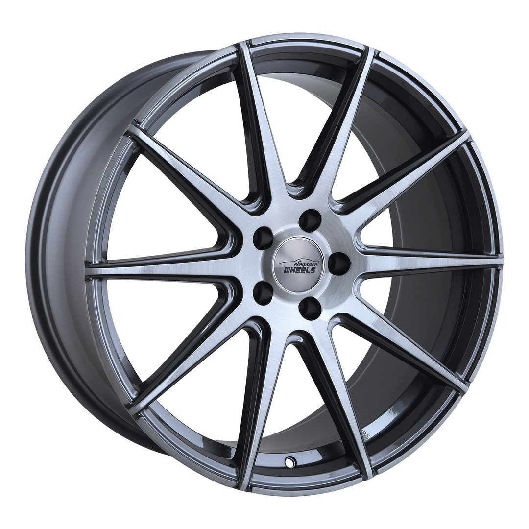 Elegance Wheels E1FF Deep Concave 20" 10,5J ET45 5x112 Titanium Brushed - obrazek 2