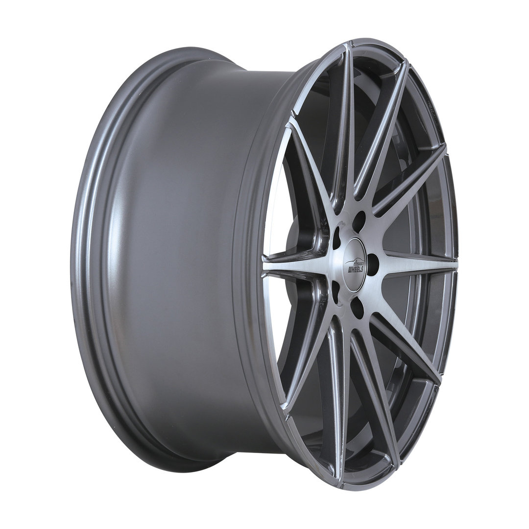 Elegance Wheels E1FF Deep Concave 20" 10,5J ET45 5x112 Titanium Brushed - obrazek 4
