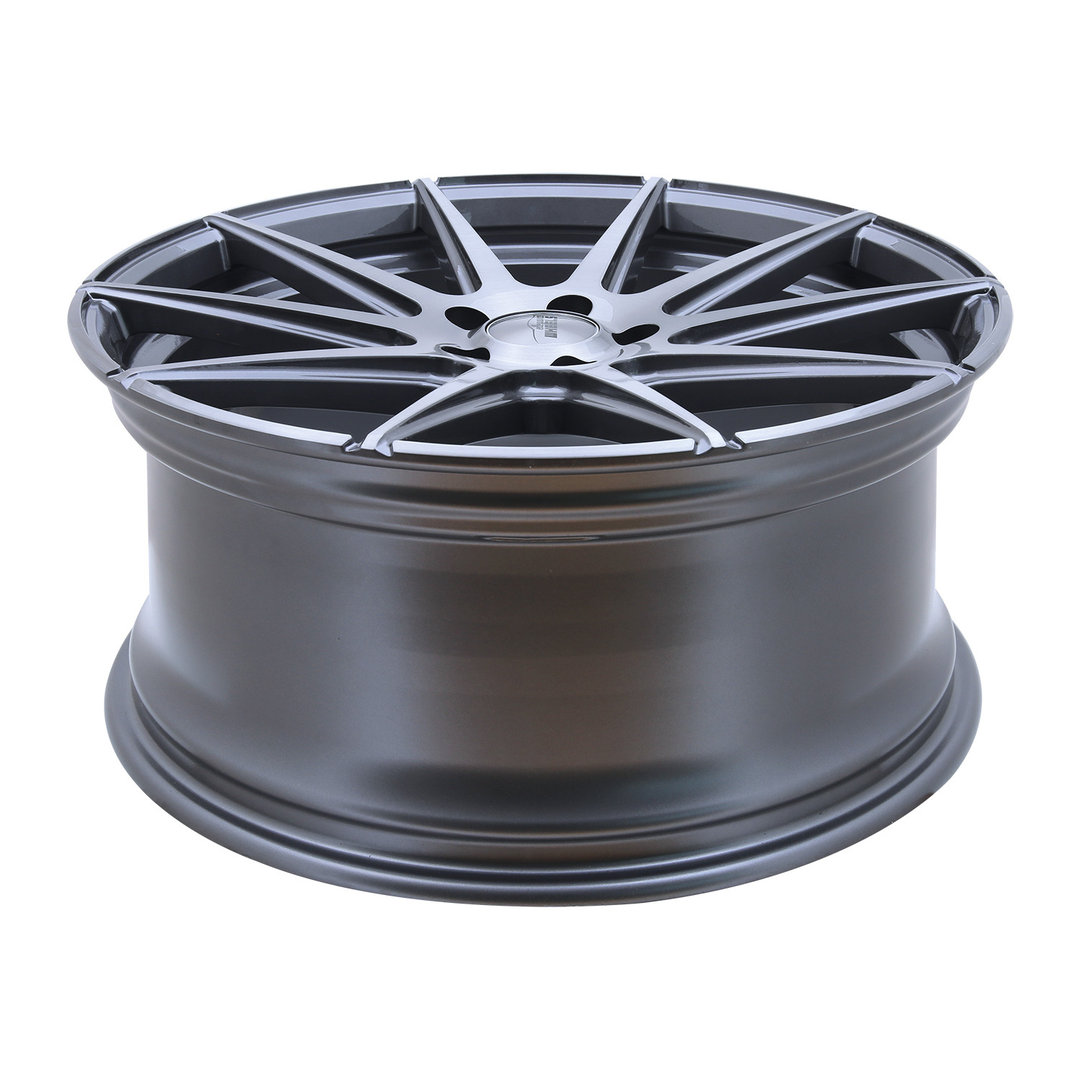 Elegance Wheels E1FF Deep Concave 20" 10,5J ET45 5x112 Titanium Brushed - obrazek 5