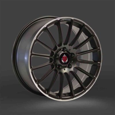 AXE EX23 18" 8J ET30 5x112 Satin Black / Polished Face