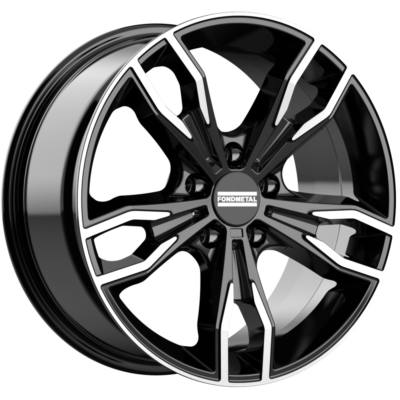 F.Metal Alke 18" 8J ET30 5x112 Glossy Black Machined