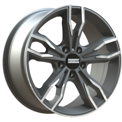 F.Metal Alke 18" 8J ET34 5x120 Matt Titanium Machined