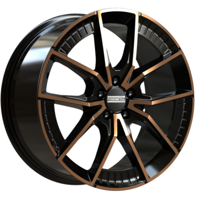 F.Metal Elatha 21" 8,5J ET42 5x114,3 Glossy Black Bronze Machined