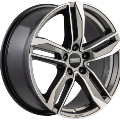 F.Metal Hexis 18" 8J ET40 5x112 Glossy Titanium Machined