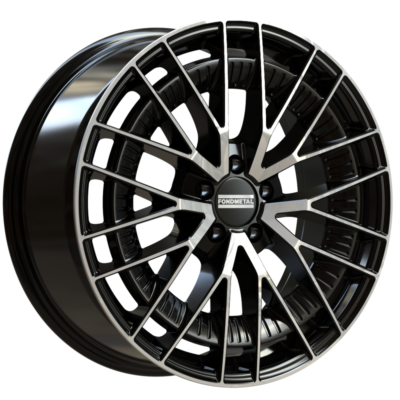 F.Metal Kari 21" 9J ET20 5x112 Glossy Black Machined