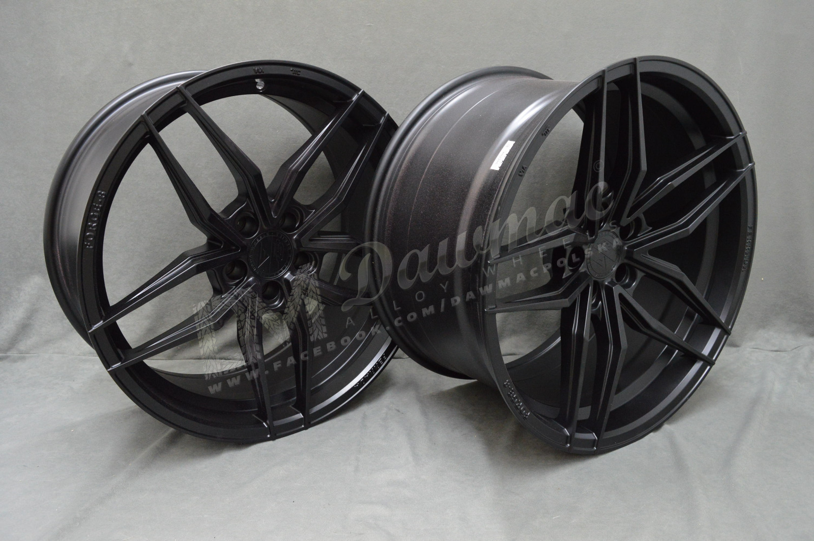 Ferrada Wheels F8-FR5 20" 9J ET25 + 11J ET30 5x112 Matte Black - obrazek 4