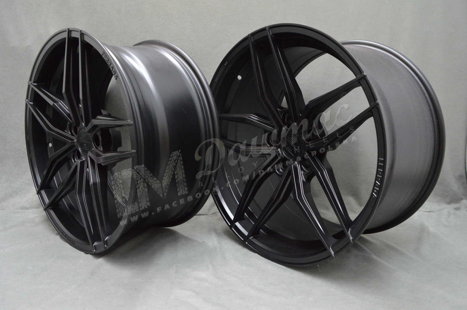 Ferrada Wheels F8-FR5 20" 9J ET25 + 11J ET30 5x112 Matte Black - obrazek 5