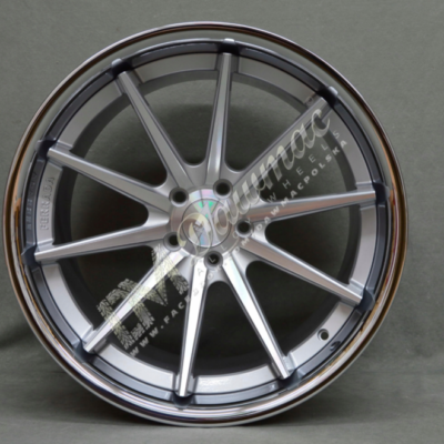 Ferrada Wheels FR4 20" 10,5J ET38 5x112 Machine Silver Chrome Lip