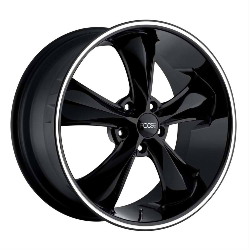 Foose Legend 20" 8,5J ET7 5x127 Black with Machined Lip