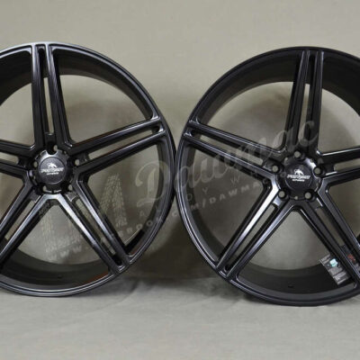 Forzza Bosan 22" 9J ET25 + 10,5J ET38 5x112 Satin Black