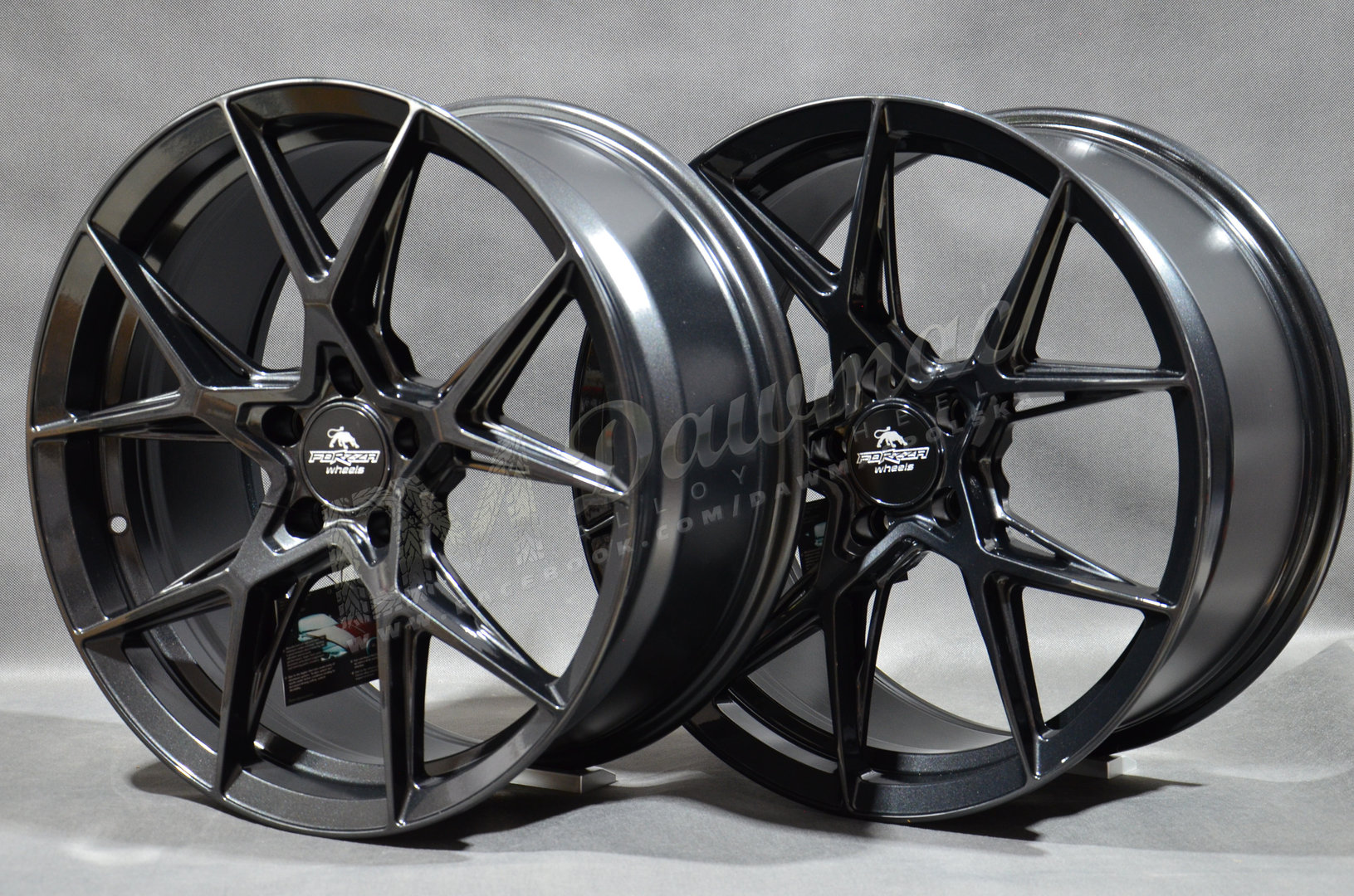 Forzza Oregon 19" 8,5J ET42 + 9,5J ET40 5x114,3 Black Magic - obrazek 5