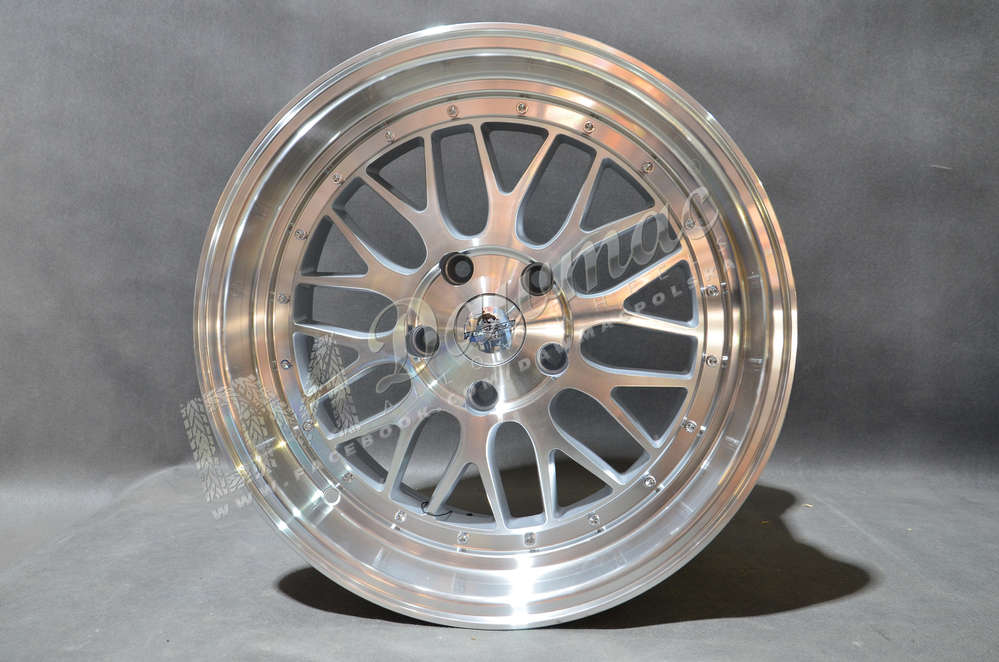 Forzza Spot 20" 9J ET30 5x112 Silver Face Machined