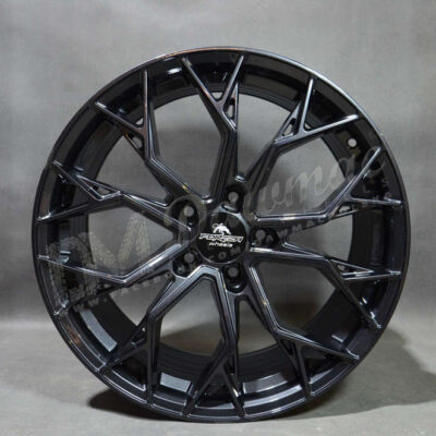 Forzza Titan 20" 9J ET25 + 10.5J ET40 5x112 Black Magic