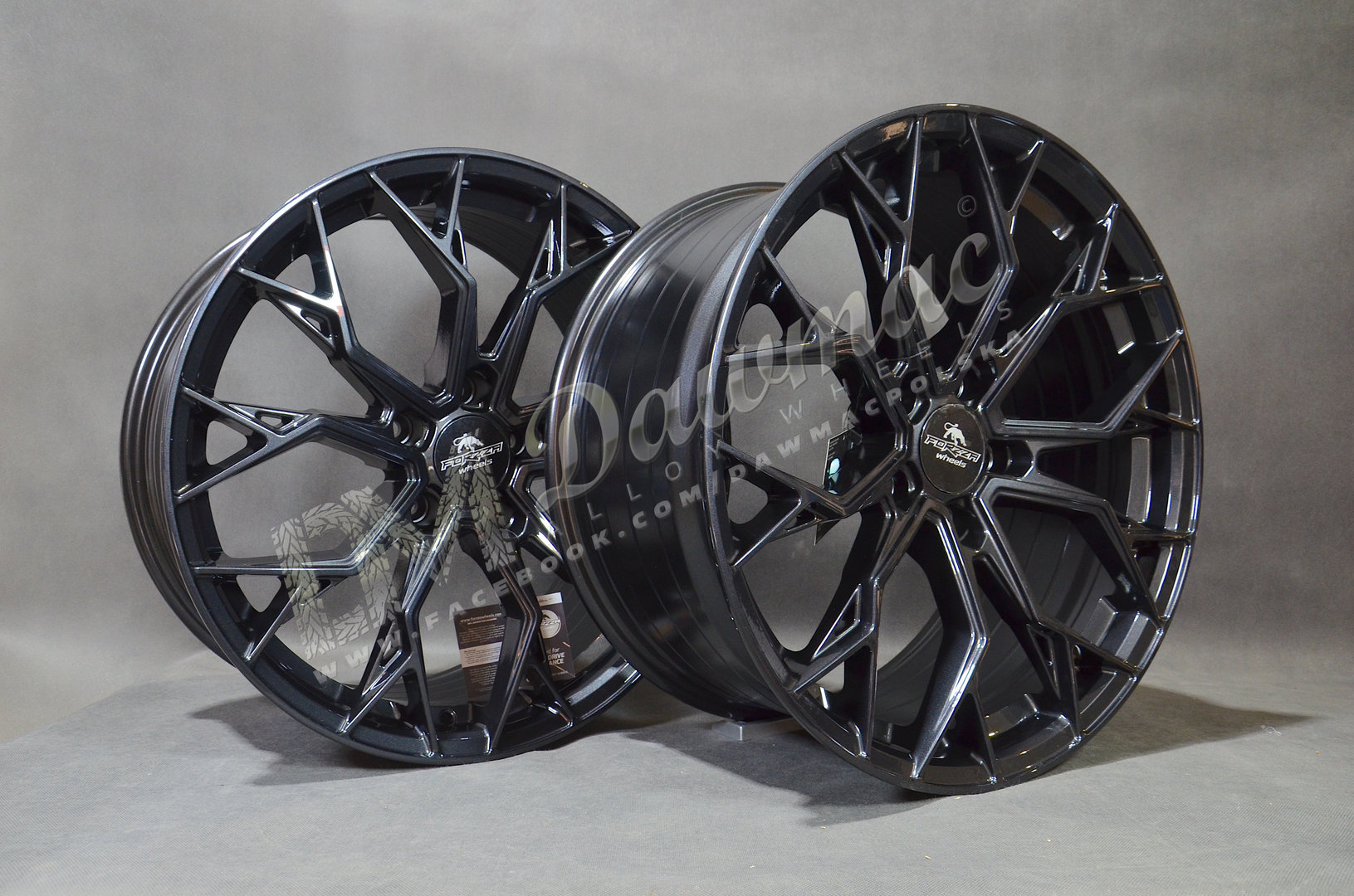 Forzza Titan 19" 8,5J ET32 + 9,5J ET38 5x120 Black Magic - obrazek 4