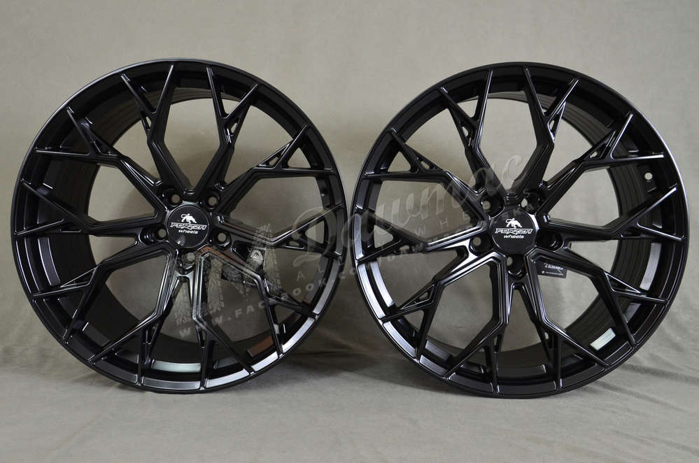 Forzza Titan 20" 9J ET32 + 10,5J ET37 5x120 Satin Black