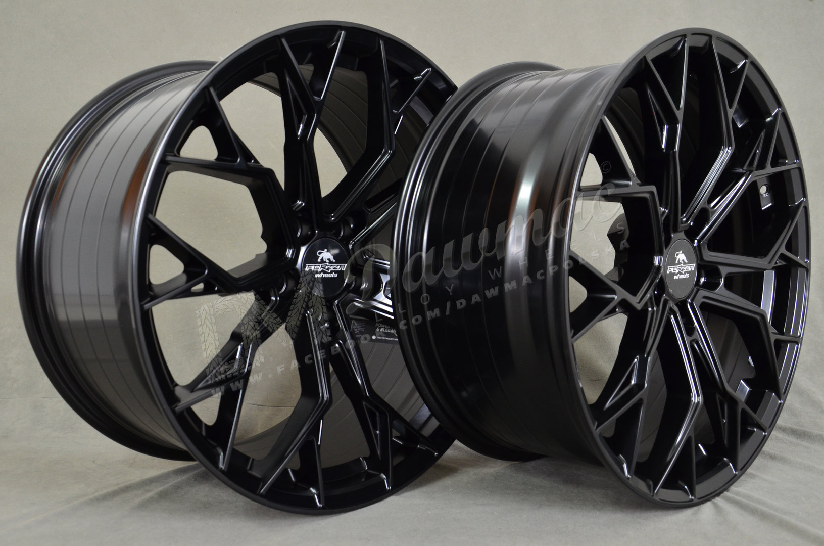 Forzza Titan 20" 9J ET32 + 10,5J ET37 5x120 Satin Black - obrazek 4