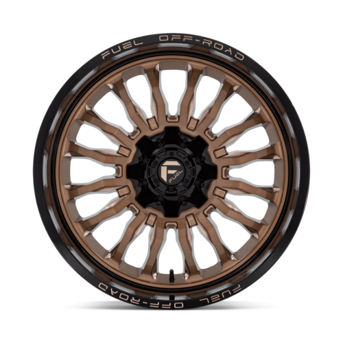 Fuel Arc 20" 10J ET-18 6x135/6x139,7 Platinum Bronze with Black Lip - obrazek 4