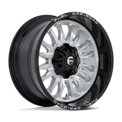 Fuel Arc 20" 10J ET-18 6x135/6x139,7 Silver Brushed Face with Milled Black Lip