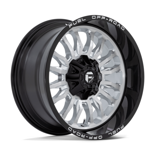 Fuel Arc 20" 10J ET-18 6x135/6x139,7 Silver Brushed Face with Milled Black Lip
