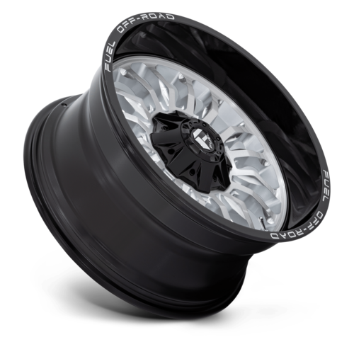 Fuel Arc 20" 10J ET-18 6x135/6x139,7 Silver Brushed Face with Milled Black Lip - obrazek 3