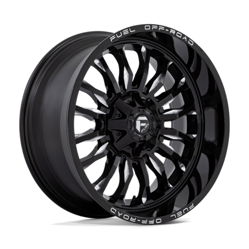 Fuel Arc 22" 12J ET-44 6x135/6x139,7 Gloss Black Milled - obrazek 2