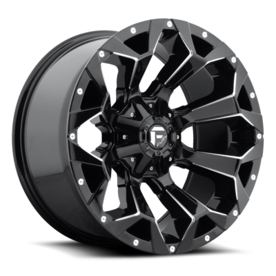 Fuel Assault 20" 10J ET-22 6x135/6x139,7 Gloss Black Milled