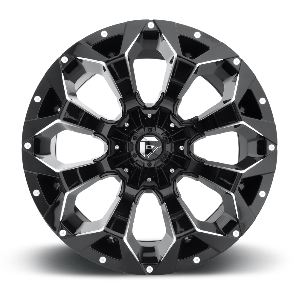 Fuel Assault 20" 10J ET-22 6x135/6x139,7 Gloss Black Milled - obrazek 4