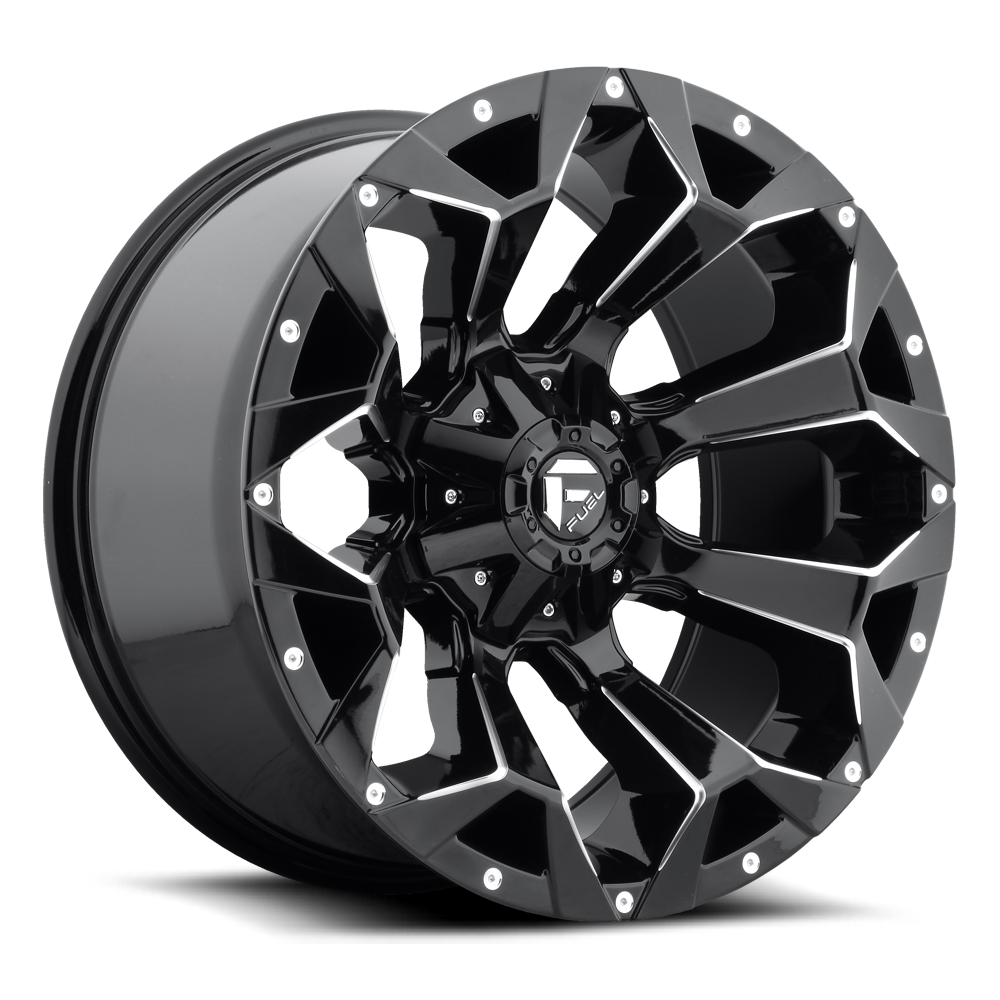 Fuel Assault 20" 9J ET1 6x135/6x139,7 Gloss Black Milled