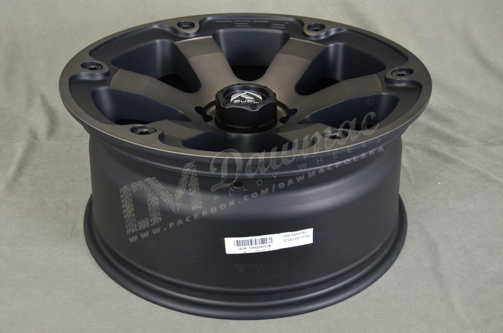 Fuel Beast 20" 10J ET-18 8x165,1 Matte Black Double Dark Tint - obrazek 6