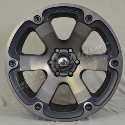 Fuel Beast 20" 9J ET0 5x150 Black with Machined Face and Double Dark Tint