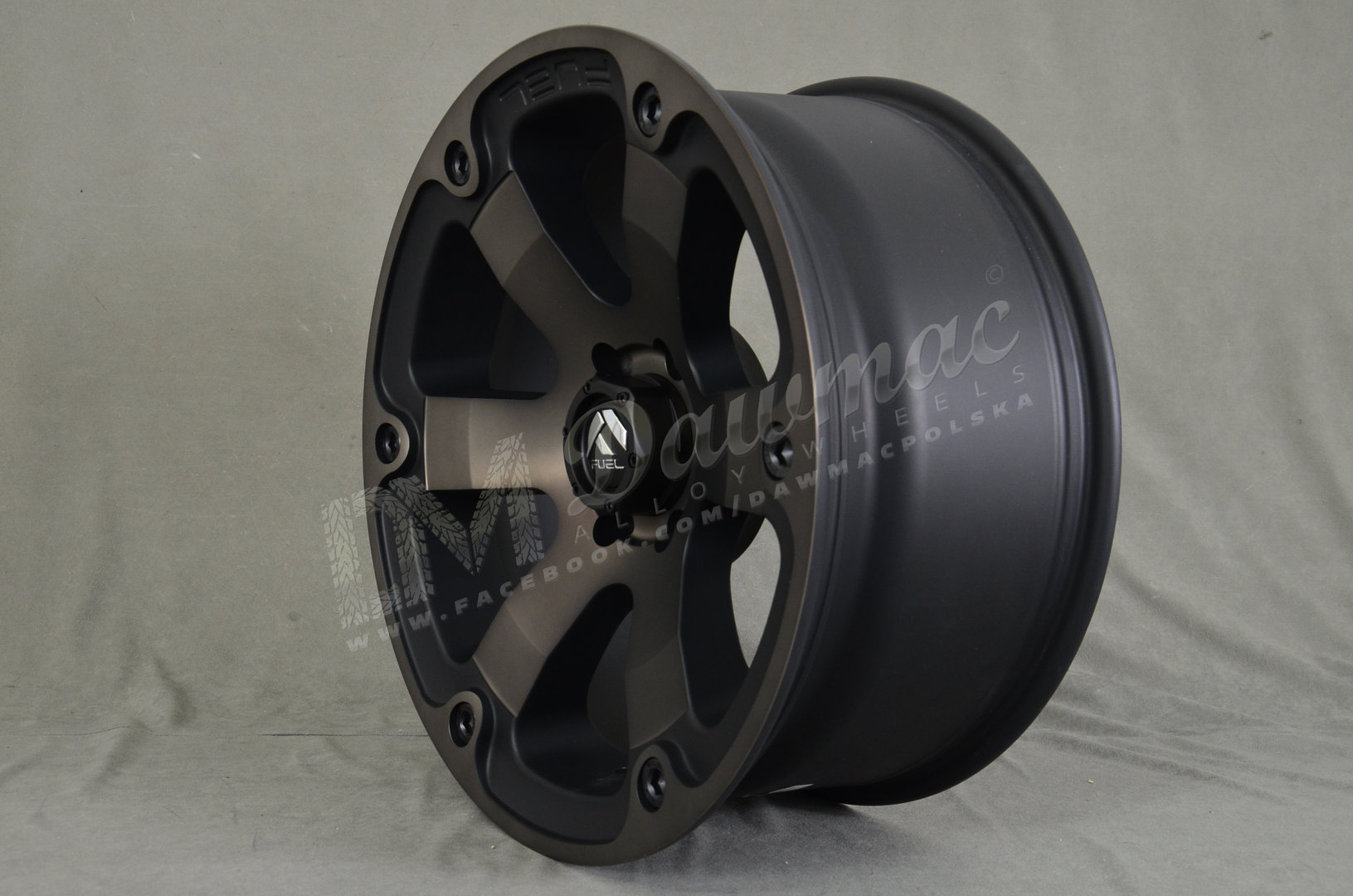 Fuel Beast 20" 9J ET1 6x135 Matt Black Double Dark Tint - obrazek 4