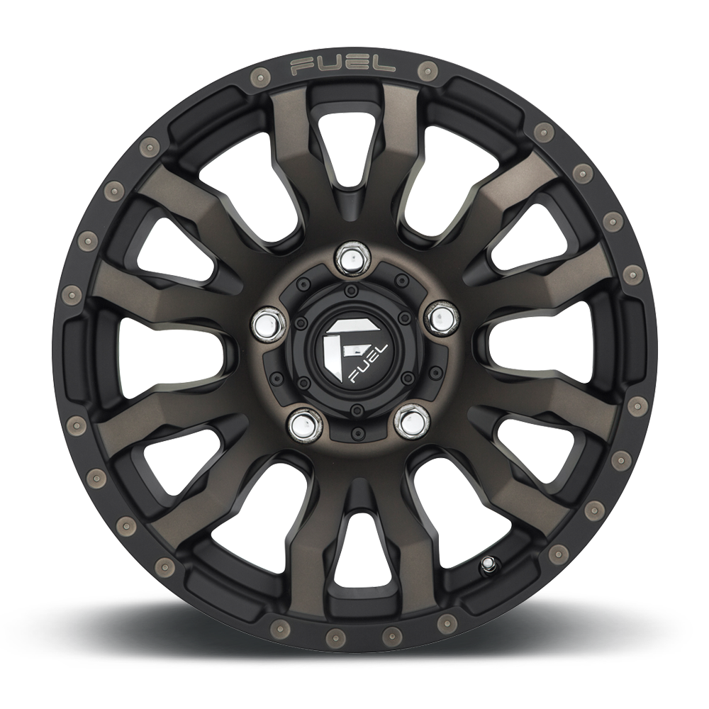 Fuel Blitz 20" 10J ET-18 6x135 Matte Black Double Dark Tint - obrazek 4