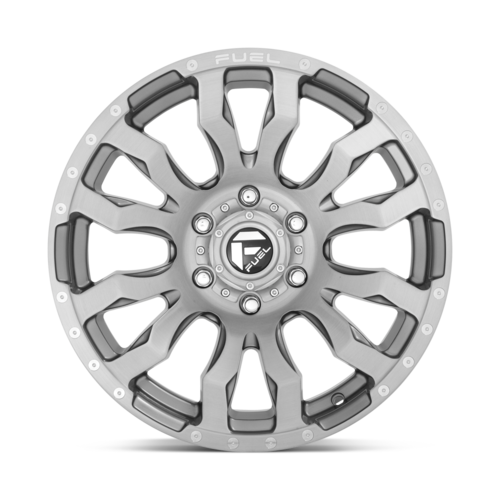 Fuel Blitz 22" 10J ET-18 6x139,7 Brushed Gun Metal Tinted Clear - obrazek 4