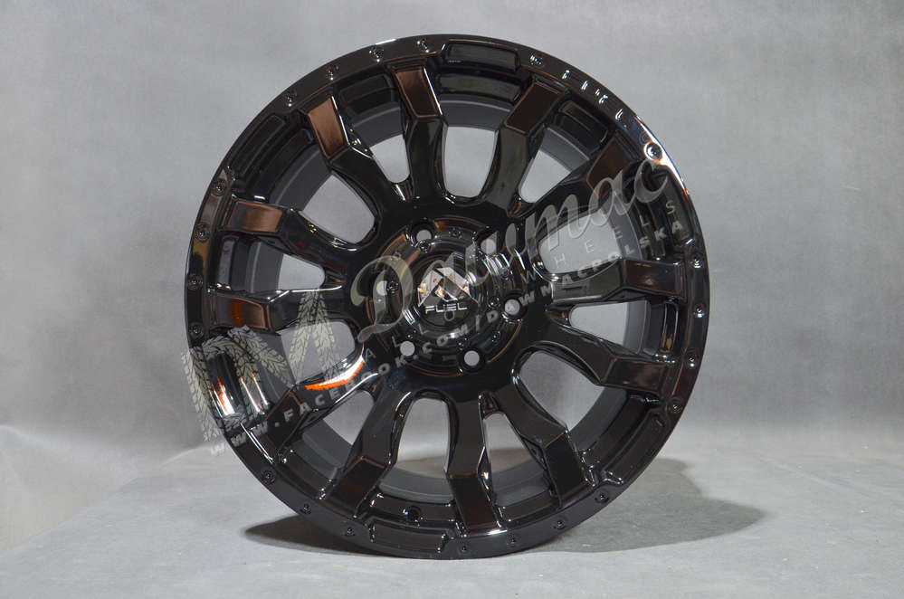 Fuel Blitz 22" 12J ET-44 6x139,7 Gloss Black