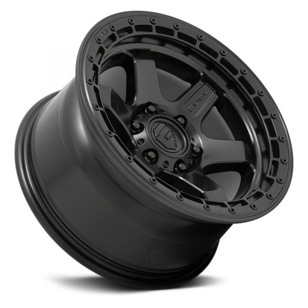 Fuel Block 18" 9J ET1 6x139,7 Matte Black w/ Black Ring - obrazek 4