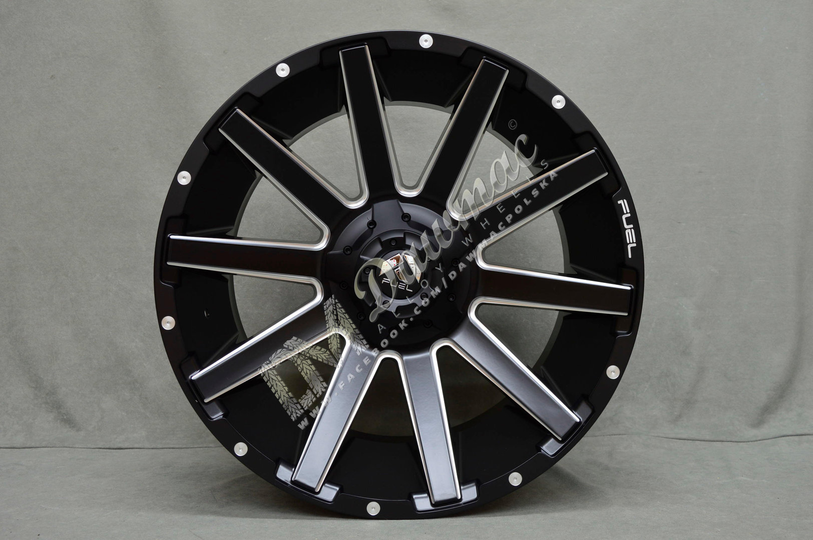 Fuel Contra 20" 9J ET20 6x135/6x139,7 Matte Black Milled - obrazek 2