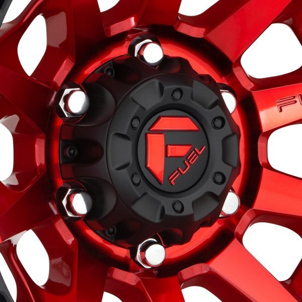 Fuel Covert 17" 9J ET1 5x127 Candy Red Black Bead Ring - obrazek 5
