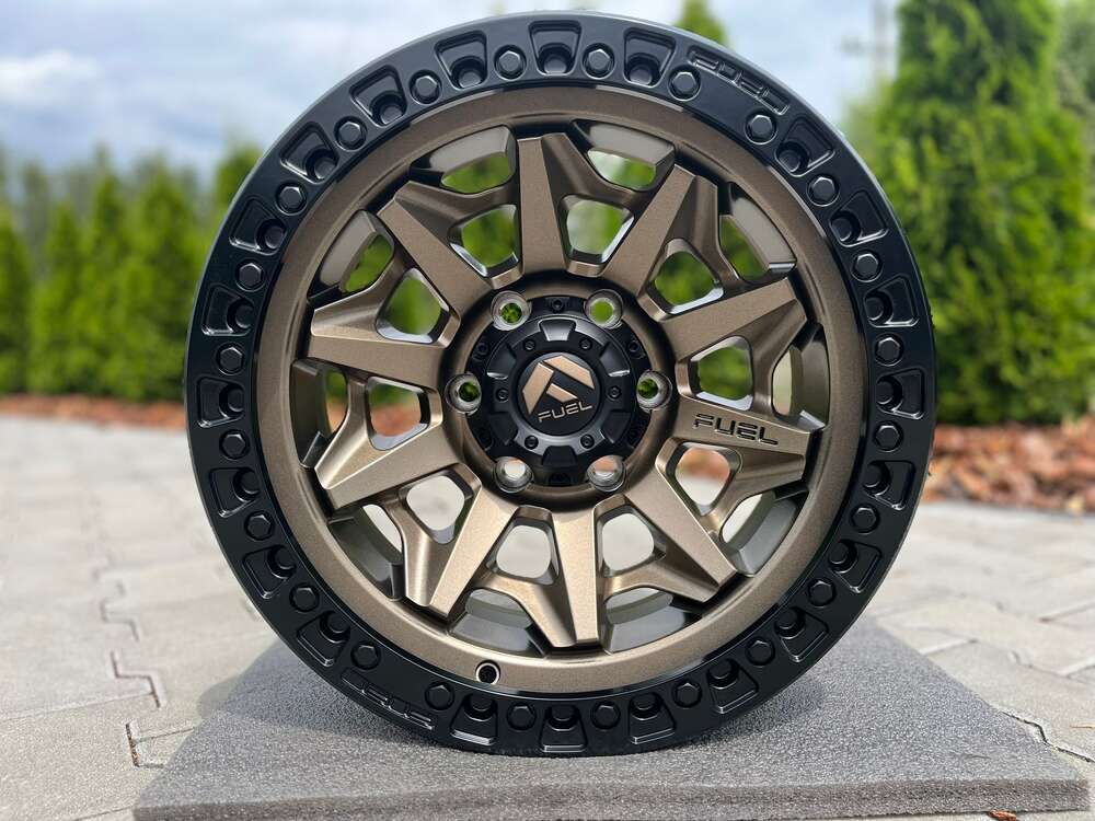 Fuel Covert 17" 9J ET1 6x139,7 Matte Bronze Black Bead Ring / 5 sztuk