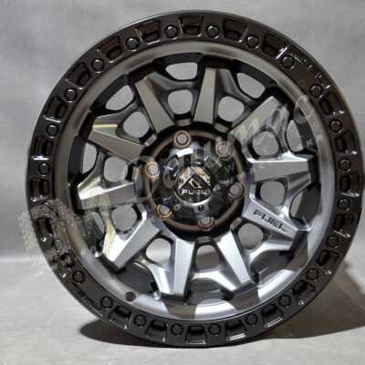 Fuel Covert 18" 9J ET20 6x139,7 Matte Gun Metal Black Bead Ring