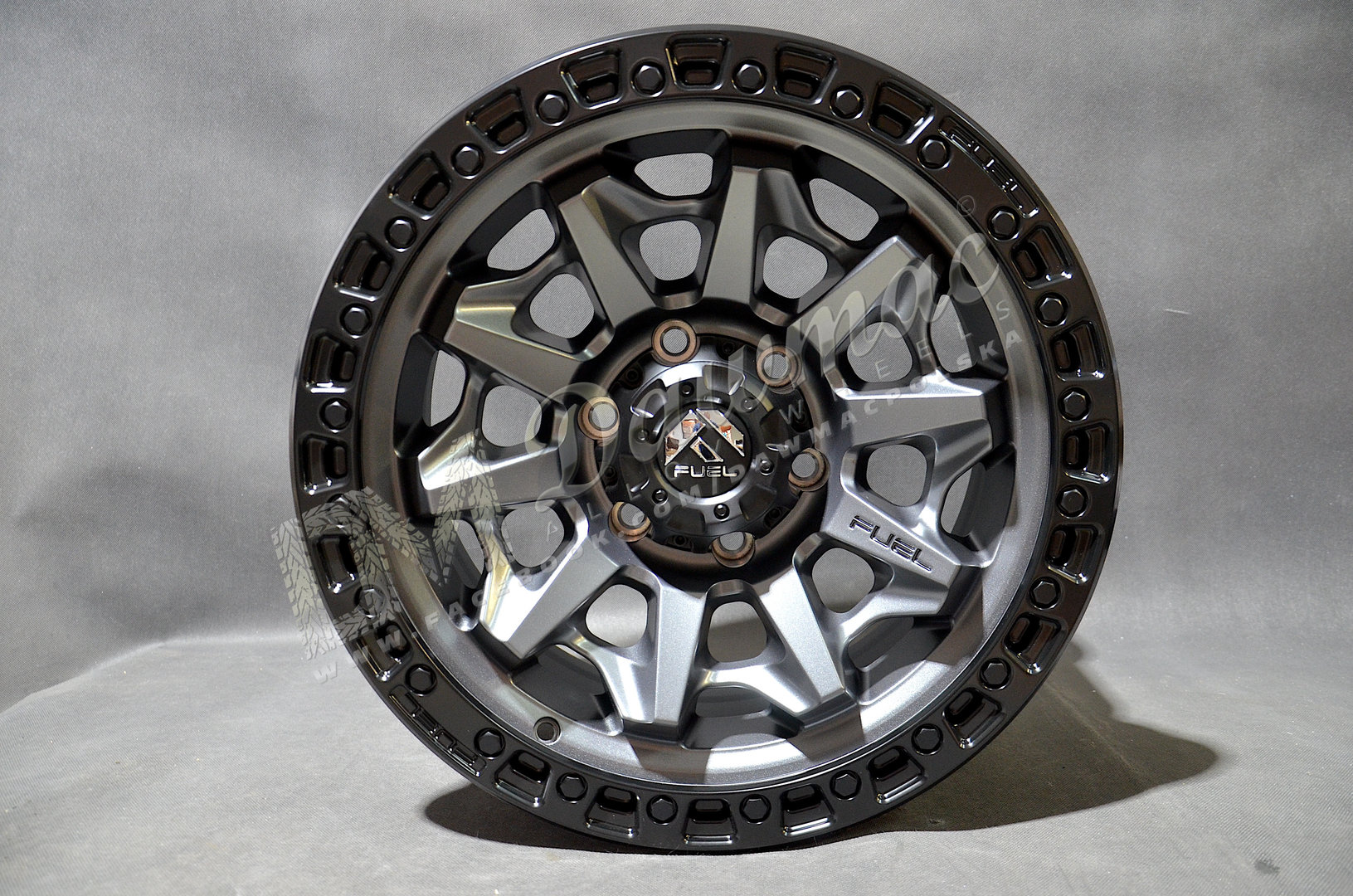 Fuel Covert 20" 10J ET-18 5x127 Matte Gunmetal Black Bead Ring - obrazek 2