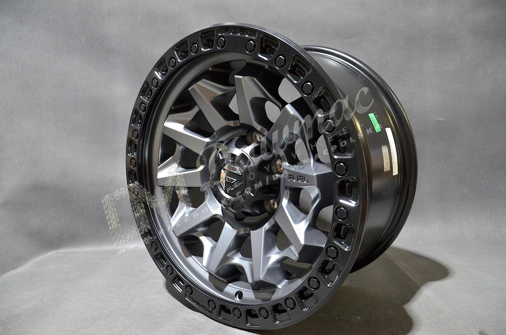 Fuel Covert 20" 10J ET-18 5x127 Matte Gunmetal Black Bead Ring - obrazek 4